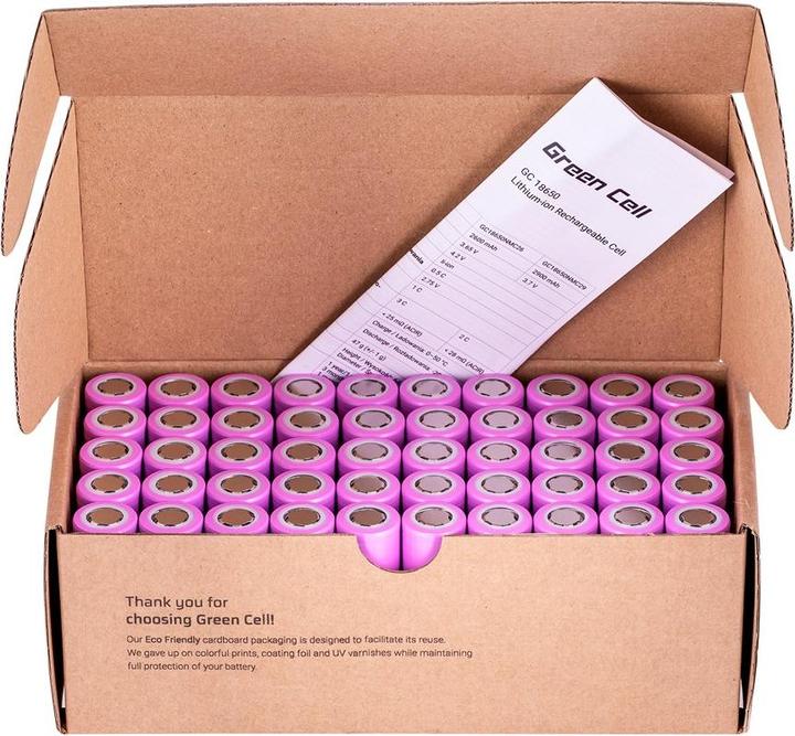 Produktbild GreenCell 50GC18650NMC26 (50 Stk., 18650, 2600 mAh)