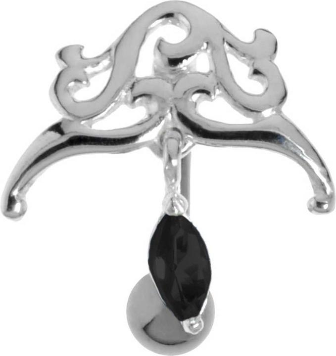 Produktbild Bijouteria Bauchpiercing (Zirkonia, Chirurgenstahl 316L, Silber 925)