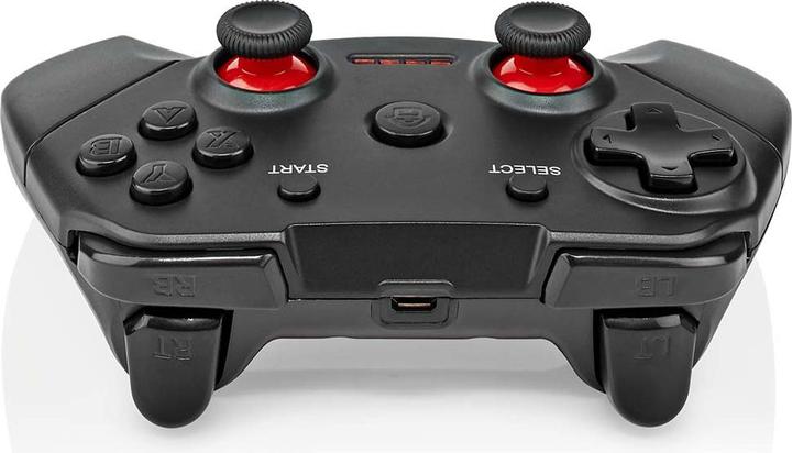 Actual product image Nedis Gamepad | Wireless | Battery-powered | PC | Number of buttons: 11 | Cable length: 1.00 m | Black (PC)