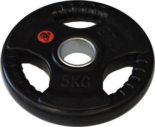 Actual product image Fit' & Rack olympic weight training discs with handles