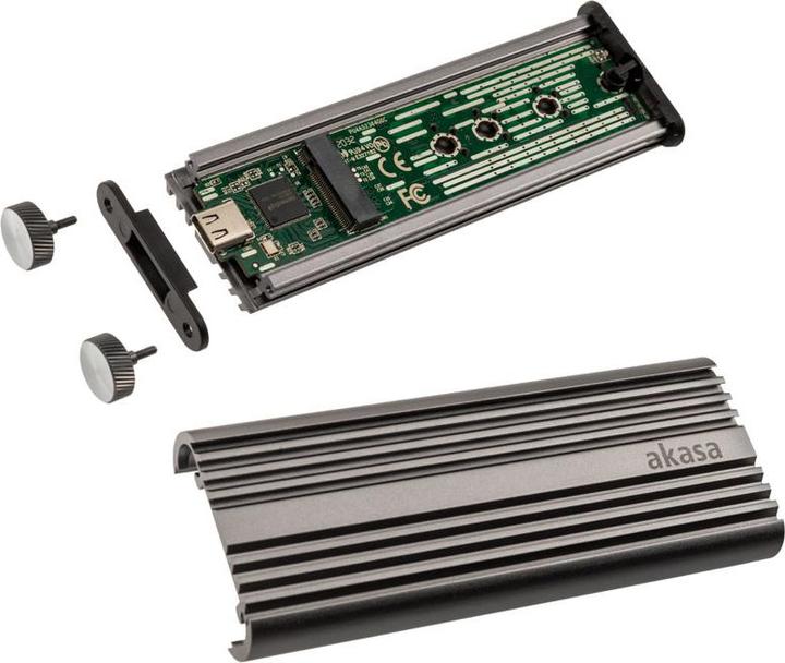 Image du produit Akasa Boîtier externe M.2 NVMe, USB 3.2, aluminium (M.2)