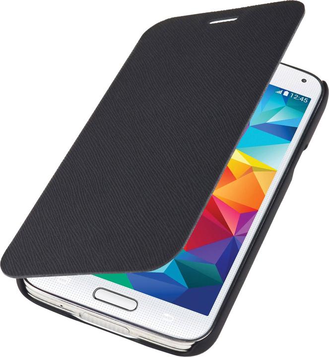 Actual product image Mobiparts Slim Folio Case Samsung Galaxy S5 Black (Samsung Galaxy S5)