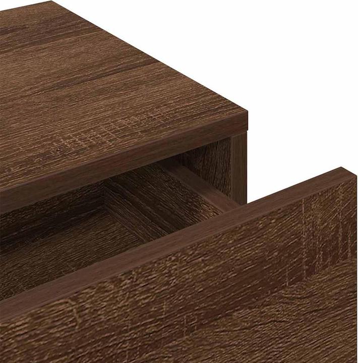 Produktbild VidaXL Wandregal mit Schubladen Braun Eiche 100x36x19 cm Holzwerkstoff
