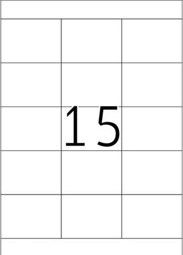 Blana Etiketten A4, 70 x 50,8mm, weiss, 500 Blatt