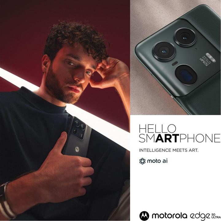 Actual product image Motorola Edge 50 Ultra (1000 GB, Forest grey, 6.70", SIM + eSIM, 50 Mpx, 5G)