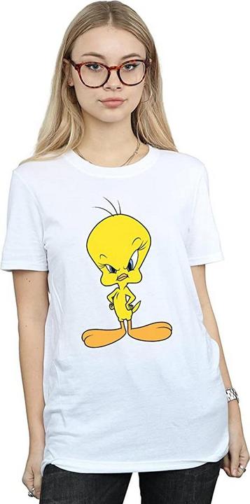 Image du produit Looney Tunes Femme/Les femmes - T-shirt boyfriend en coton avec Tweety en colère (XXL)