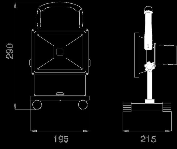 Actual product image Synergy 21 LED spot outdoor floodlight (1600 lm)