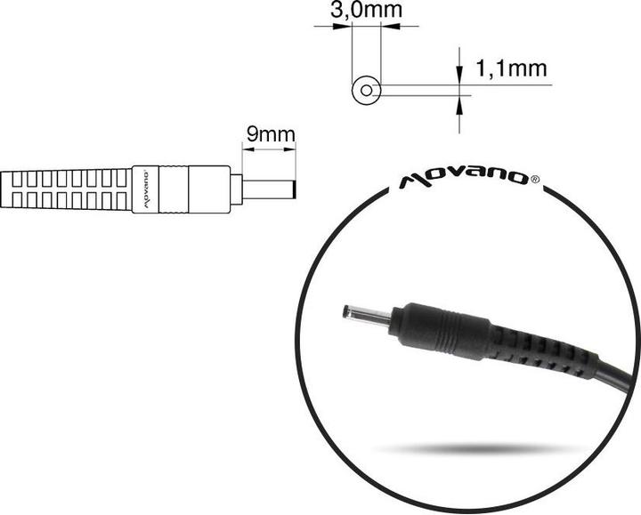 Immagine prodotto Mitsu caricabatterie per notebook 19v 3.16a 3.0x1.1 - samsung (60 W)
