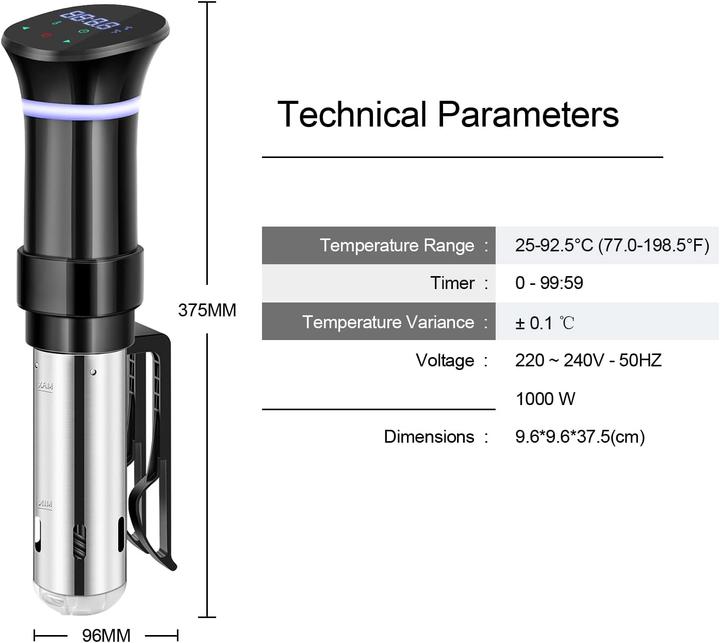 Immagine prodotto Vpcok Direct Cuocitore Sous Vide 1000W