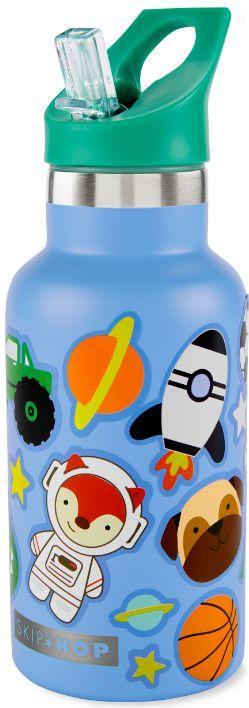 Actual product image Skiphop Sports bottle with sticker blue (350 ml)