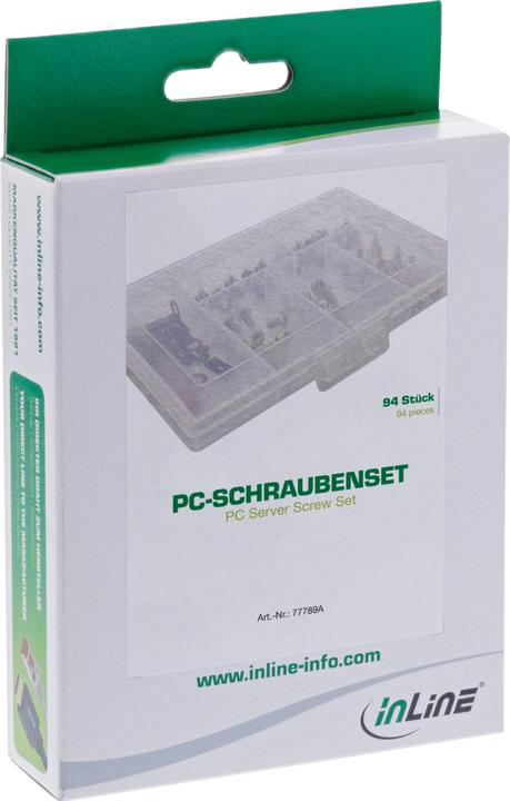 Immagine prodotto InLine Set di viti per PC, 94 pezzi