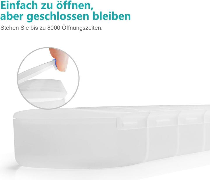 Produktbild Cbx Tablettenbox 7 Tage, Pillendose für eine Woche mit grosser Kapazität, handliche Medikamentenbox