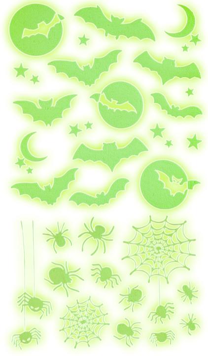 Magni Decorative stickers Halloween bat and spiders