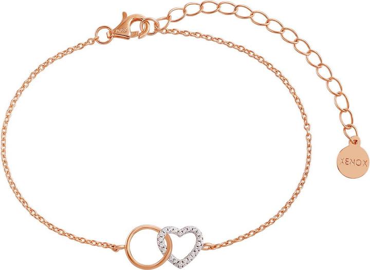 Produktbild Xenox Love Story Rosé Armband (20 cm, Silber 925)