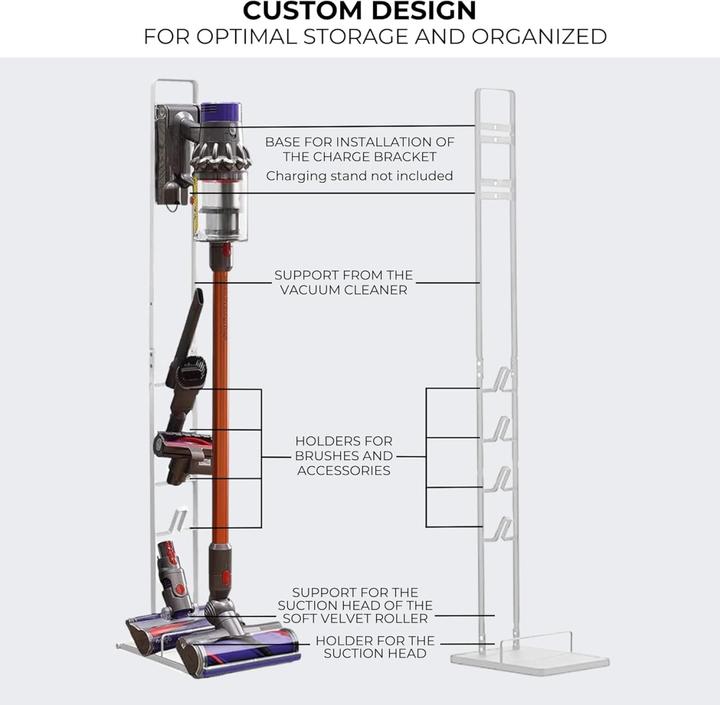 Produktbild Plutoos Staubsaugerhalter für Dyson V15 V12 V11 V10 V8 V7 V6 - DC58/ DC59/ DC62/ DC74