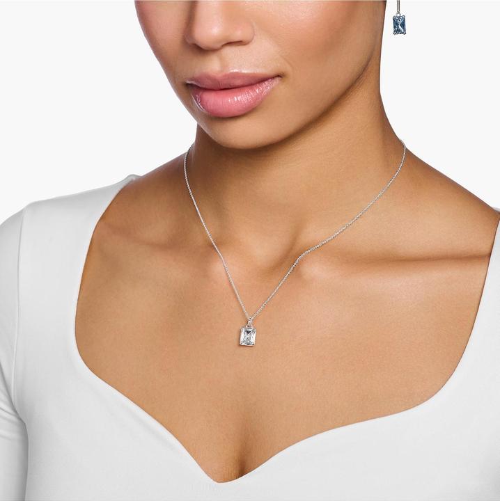 Produktbild Thomas Sabo Kette weisser Stein (925er Silber, 40 - 45 cm)
