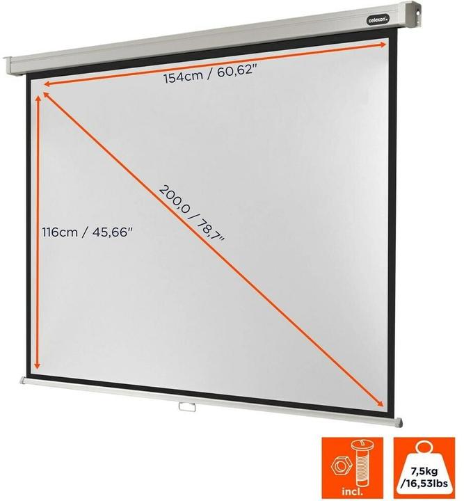 Actual product image Celexon Rollo Professional, Canvas, 4:3 (72.44", 4:3)