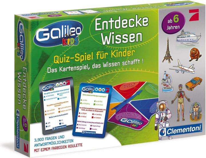 Clementoni Galileo: Discover Knowledge quiz game for kids (German)