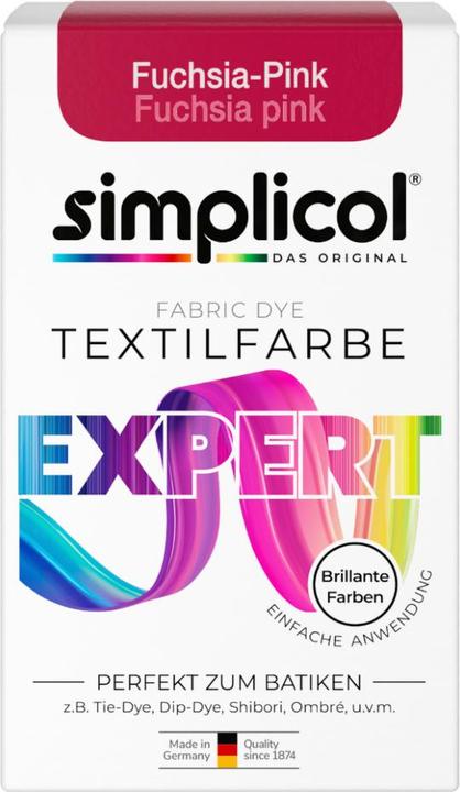 Produktbild Simplicol Textilfarbe expert (fuchsiapink, 150 ml)