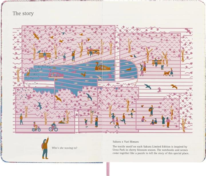 Actual product image Moleskine Sakura (A5, Lined, Hardcover)