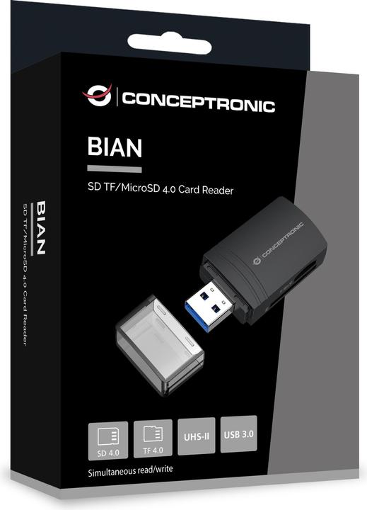 Immagine prodotto Conceptronic Lettore di schede USB-A -> Micro SD/TF 4.0 nero