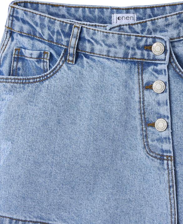 Produktbild Jonen Asymmetrischer Mädchen Jeans-Skort (128)