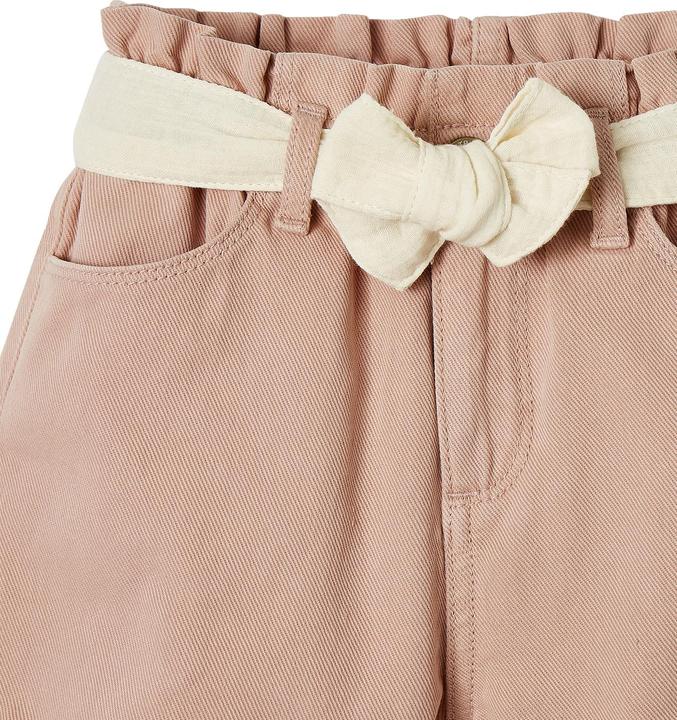 Actual product image Vertbaudet Girls' paperbag shorts with fabric belt (146)