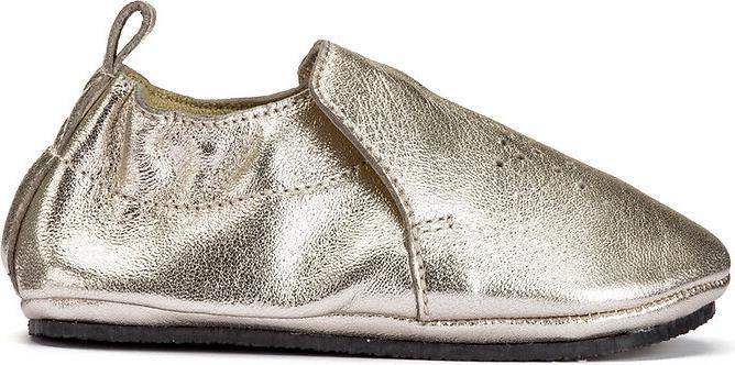 Image du produit La Redoute Collections Pantoufles en cuir doré avec motif étoilé (17)