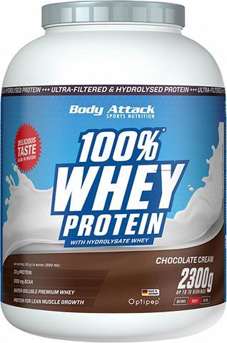 Produktbild Body Attack 100% Whey Protein (2300g Dose) (Schokolade, 1 Stk., 2300 g)