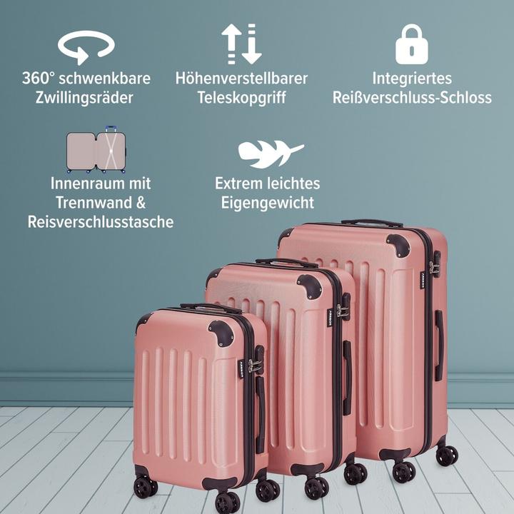 Produktbild Arebos Reisekoffer (94 l, M (50 - 90l), L (90 - 115l), XL (ab 115l))