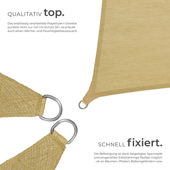 Produktbild tectake Sonnensegel (300 x 300 cm)