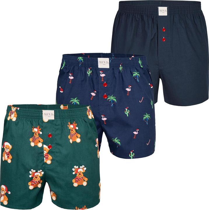 Phil & Co. Berlin Boxer Chrstimas Boxer 3er Pack (XL, 3er Pack)