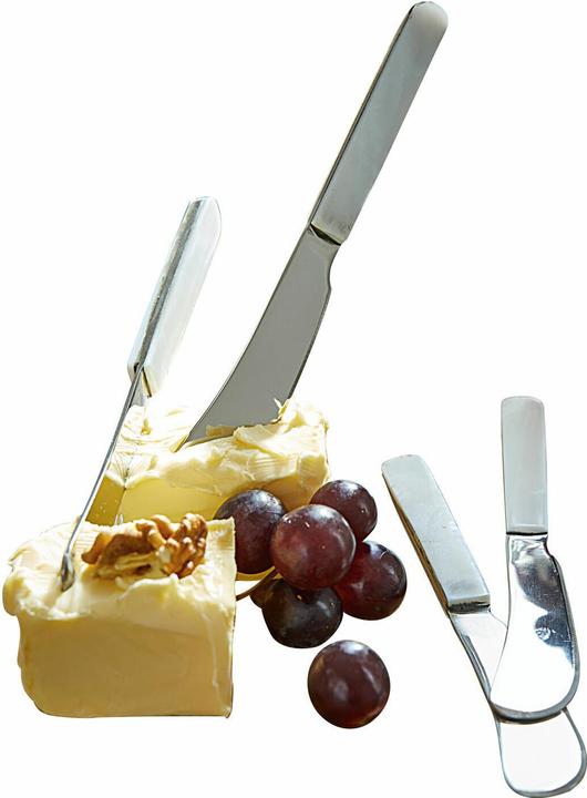 Produktbild Loberon Buttermesser 4er Set Latour silber (4 Stück, Besteck Set)