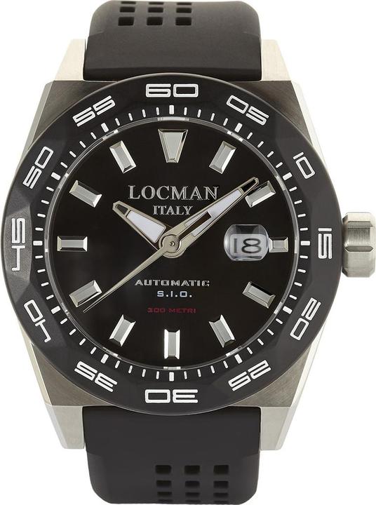Immagine prodotto Locman Orologio da uomo Stealth Automatic nero/argento Ref. 0215 (Orologio da polso analogico, 46 mm)
