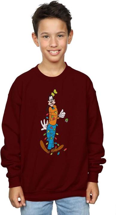 Actual product image Disney Boys Goofy Christmas Lights Sweatshirt (140, 146)