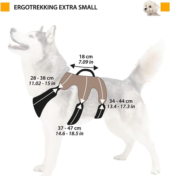 Actual product image Ferplast Ausbruchsicheres Hundegeschirr Ergotrekking (XS, Dog)