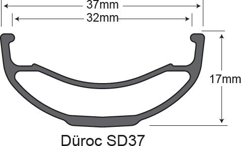 Produktbild SUNringlé Düroc SD37 PRO 27.5 (Hinterrad, 27.5")