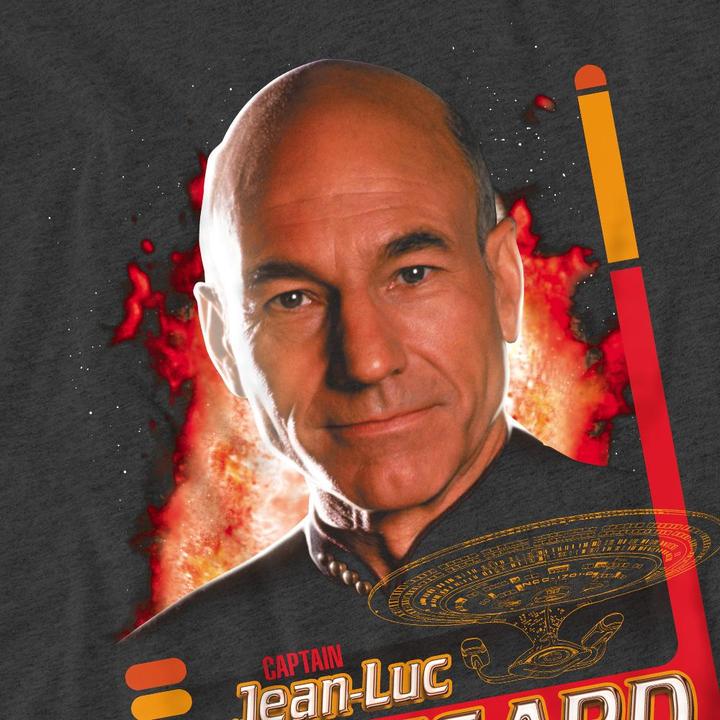 Actual product image Unisex Adult Jean-Luc Picard T-Shirt (XXL)