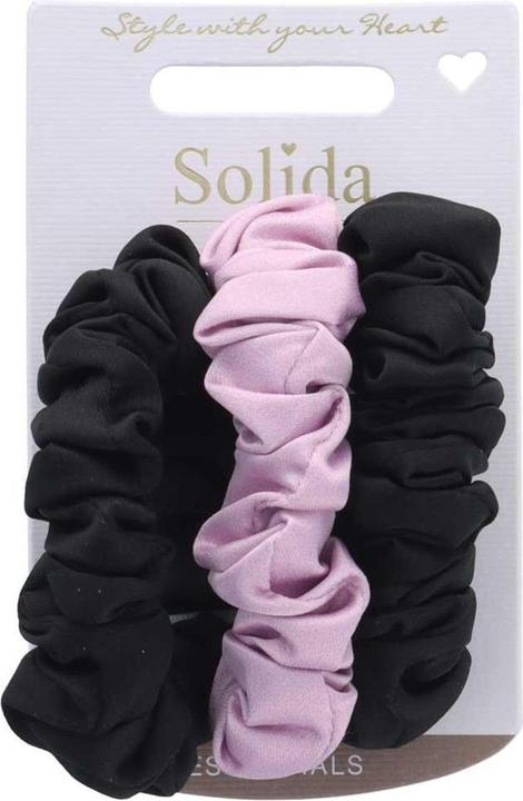 Immagine prodotto Solida Set di scrunchie con aspetto satinato (Elastico per capelli)