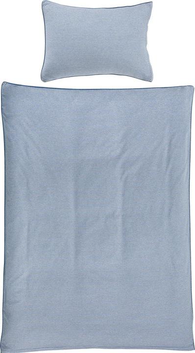 Image du produit Living Home Jersey mélangé à rayures (Housse de couette, 160 x 210 cm)