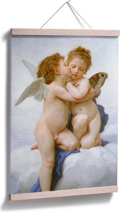 Immagine prodotto Trenddeko Bouguereau - Il primo bacio (105 x 160 cm)