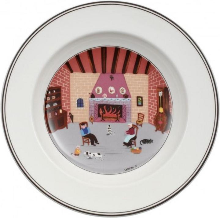 Suppenteller Kamin Design Naif (1 x, 21 cm)