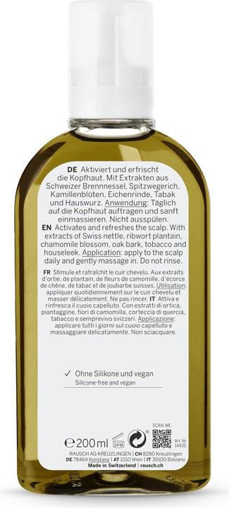 Immagine prodotto Rausch Tonificante per cuoio capelluto alle erbe svizzere (200 ml)