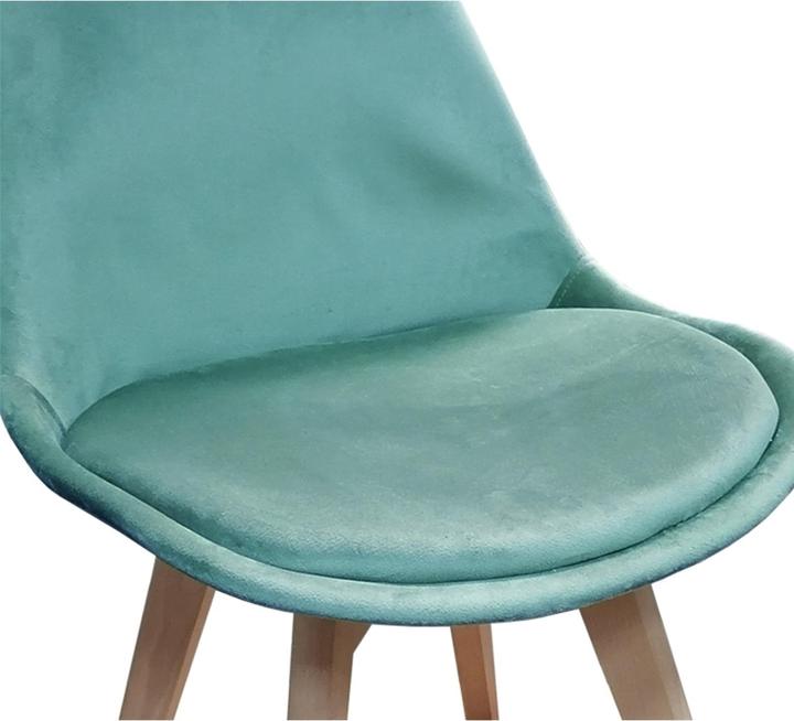 Immagine prodotto HTI-Living Esszimmerstuhl Samt 4er Set Atlanta Türkis