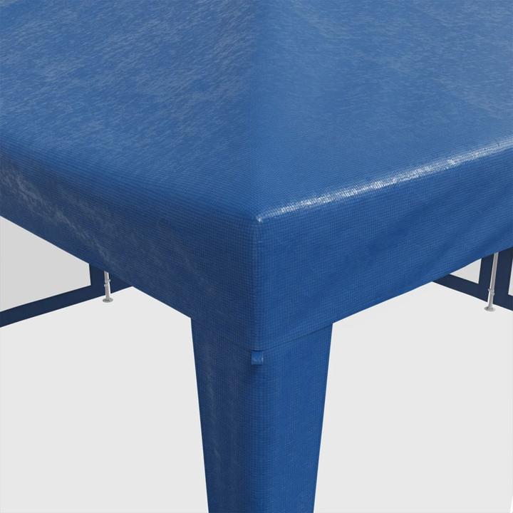 Produktbild VidaXL Partyzelt Pavillon Festzelt mit 8 Mesh-Seitenteilen Blau 4x4m HDPE (400 cm, 400 cm)