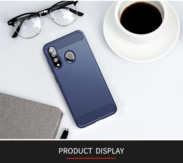 Image du produit Cadorabo TPU Ultra Slim carbon edelstahl Combi Cover (Samsung Galaxy A20s)
