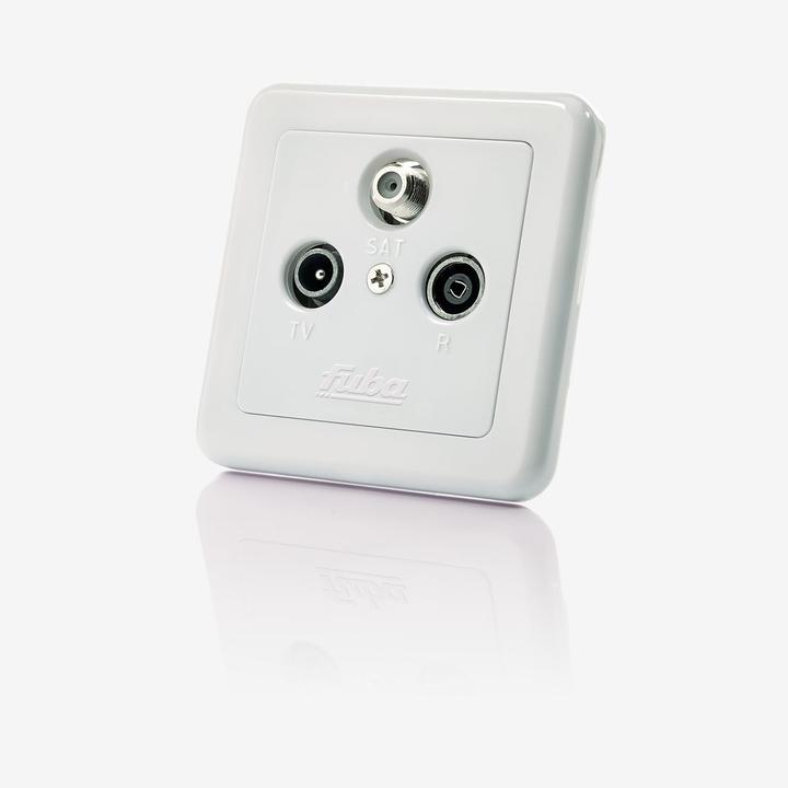 Actual product image Fuba GAD 300 - SAT + TV + Radio - 3 dB - White (3 dB, Plug socket)