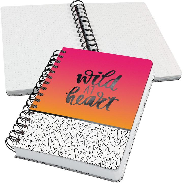 Produktbild Sigel Spiralnotizbuch A5 120BL Wild Hearts (A5, Gepunktet, Harter Einband)