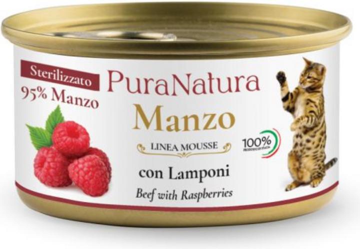 Produktbild Pura Natura Manzo con Lamponi (Senior, Adult, 24 Stk., 85 g)