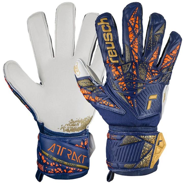 Reusch Rękawice bramkarskie Attrakt Grip niebieskie 5470815 4410 10 5 (10.5)